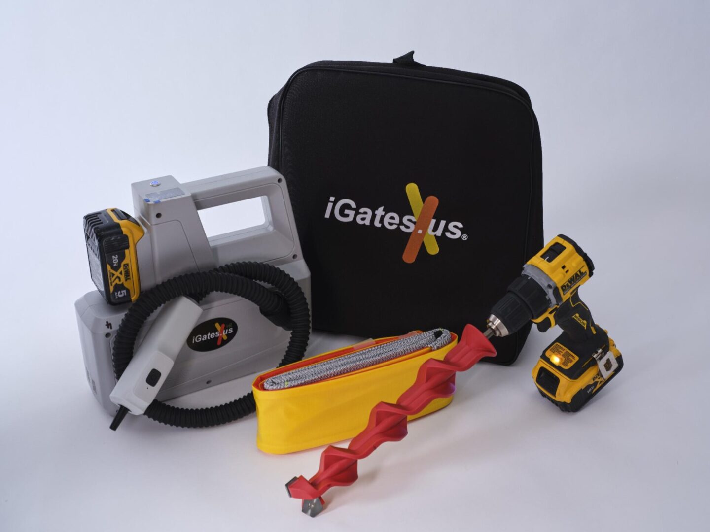 Cordless drill and power tool kit with case