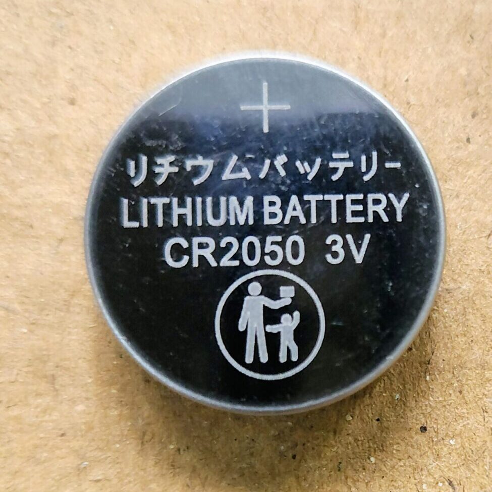 CR2050 3V lithium coin cell battery